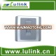 1 port 86 Type RJ45 Face plate, silver plating